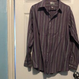 Men's Purple Striped Shirt